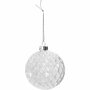 Glazen Facet Bal - Transparante Facet Glazen Bal - DIY Decoratieve Glasbal - Glazen Facetbal met Ophangoog - Creatieve Glazen Decoratie - Diameter 7,8 cm - 4 Stuks
