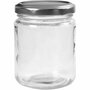 Glazen pot, transparant, H: 9,1 cm, d 6,8 cm, 240 ml, 12 stuk/ 1 karton