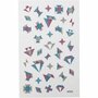 Glitter Stickers - Diamanten - Zelfklevende Glinster Stickers - Glanzende Strass Stickers - Feestelijke Versierstickers - Luxe Knutsel & Decoratie Stickers - 10x16 cm - 1 Vel