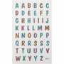 Glitter Stickers - Letters - Zelfklevende Scrapbooking Stickers - Hobby Stickers Voor DIY Knutselen - Glanzende Decoratieve Stickers - Creatieve Alfabet Stickers - 10x16 cm - 1 vel