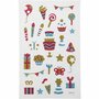 Glitter Stickers - Verjaardag Thema - Zelfklevende Versierstickers - Luxe Glanzende Feest Stickers - DIY Glitter Plakstickers - Scrapbooking & Decoratie - 10x16 cm - 1 Vel