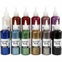 Glitterlijm - Assortiment Kleuren - Decoratieve Glitterlijm - Hoogwaardige Kwaliteit - Sneldrogend - Geleverd in een Handige Fles met Tekenpunt - Geschikt voor DIY, Hobby & Kaarten Maken - 12x118 ml