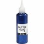 Glitterlijm, donkerblauw, 118 ml/ 1 fles