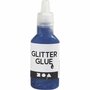 Glitterlijm, donkerblauw, 25 ml/ 1 fles