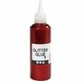 Glitterlijm, rood, 118 ml/ 1 fles