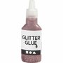 Glitterlijm, roze, 25 ml/ 1 fles