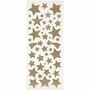 Glitter Stickers - Goud Sterren - Zelfklevende Glanzende Stickers - Feestelijke Versiering - Luxe DIY Knutsel & Plakstickers - Scrapbooking & Decoratie - 10x24 cm - 2 Vel