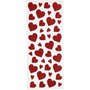 Glitter Stickers Rood - Hartvorm Stickers - Zelfklevende Glanzende-Stickers - Feestelijke-Decoratie - Kaarten-Maken - Valentijn & DIY - 2 Stickervellen