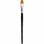 Gold Line Penselen - Plat Nylon Penselen - Professionele Penselen - DIY Plat Penselen - Hobby Schilderpenselen - Nylon Penselen Voor Decoratie - Lengte 19cm - Breedte 9mm - 6 Stuks