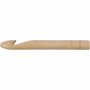 Haaknaald 25 - Grote Haaknaald van Berkenhout - Gelakt Hout - Lengte 23 cm - 1 Stuk
