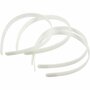 Haarband - Dunne Witte Haarbandjes - DIY Accessoires Voor Haarversiering - Breedte 13 mm - Set van 5 stuks - Haaraccessoires - Modieus Design - DIY Stijl
