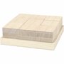 Houten Blokken - Vierkante Houten DIY Knutselblokken - Keizerin Boom Hout - Perfect Voor Creatieve Projecten - Formaat 4x4x4 cm - Set van 9 stuks