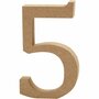 Houten Cijfer 5 - Houten Decoratie Cijfer - DIY Houten Cijfers Voor Knutselen - Houten Cijfer 5 8cm