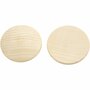 Knopen - Houten Beige Knopen Voor Sieraden Maken - DIY Creatieve Accessoires - Diameter 40 mm - Set van 10 stuks - Handwerk Knopen - Hobbydecoratie - Vintage Knopen