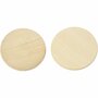 Houten Knopen - Extra Grote Knopen - Ronde Vorm Met Platte Achterkant - Geschikt Voor DIY Mode, Decoratie & Accessoires - Ø50mm - Dikte 10mm - 50 Stuks