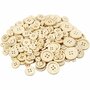 Houten Knopen - Set Van 440 Knopen - DIY Naaiknopen - Scrapbooking Knopen - Houten Knoopjes - Diameter 8+11+15+18+23mm - Natuurkleur