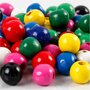 Houten Kralen 10 mm - Diverse Kleuren - Gatgrootte 3 mm - 20 Gr - Circa 70 Stuks - DIY Sieraden Maken
