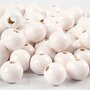 Houten Kralen - Wit - Witte Kralen van Hout - DIY Sieraden Kralen - Creatieve Kralen Voor Decoratie - Diameter 12mm - Gatgrootte 3mm - 22g