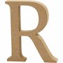 Houten letter R MDF 8 cm