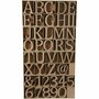 Houten Letters - Houten Cijfers - Grote Houten Tekens - Houten Alfabet - DIY Houten Cijfers - Creatieve Houten Tekens - Houten Decoratie Letters - Houten Letters en Symbolen - 160 Stuks
