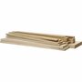 Houten Onderdelen - DIY Houten Latjes en Staven - Keizerin Boom Hout - 194 Stuks - 37 cm - 1,5-10,5 cm - Houten Materialen voor Knutselen
