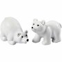 Ijsberen Beeldjes - Home Decor Ijsberen - Hars Beeldjes Wit - Decoratieve Ijsberen Figuren - Kleine Ijsberen Voor Interieur - 4,5 cm - 2 Stuks