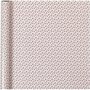 Inpakpapier, rood, wit, trompet, B: 70 cm, 80 gr, 4 m/ 1 rol