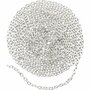 Jasseron - Verzilverd DIY Sieraden Metaaldraad - Luxe Kettinkje Voor Hangers & Armbanden - Hobby Schakelketting Draad - Sterk En Stevig - Breedte 2 mm - Lengte 2 m - Set van 1 Stuk