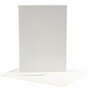 Kaarten En Enveloppen - Kaartenset - Dubbelzijdige Kaarten - DIY - Kaarten Maken - Off-White - 12,5x17,5cm - 220 Gram - Envelop: 14x19cm - 10 Sets