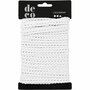 Kanten lint - Wit - Decoratief Gehaakt Kant - Perfect Voor Bruiloften, Scrapbooking & DIY Knutselprojecten - Stevige Vintage Look - 10mm Breed - 10 Meter Op Rol