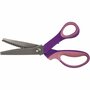 Kartelschaar Rechtshandig - Decoratieve Schaar - Kartelrand Knippen - Hobby Knutsel Schaar - Golfschaar - Stoffenschaar Met Kartelrand - DIY Snijgereedschap - L 23,5 cm - 1 Stuk