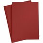 Karton - Hobbykarton - Rood - Bordeaux Rood - DIY - Knutselen - A4 - 21x29,7cm - 180 grams - Creotime - 20 vellen