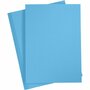 Karton - Hobbykarton - Blauw - Helder Blauw - DIY - Knutselen - A4 - 21x29,7cm - 180 grams - Creotime - 20 vellen