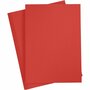 Karton - Hobbykarton - Rood- Helder Rood - DIY - Knutselen - A4 - 21x29,7cm - 180 grams - Creotime - 20 vellen