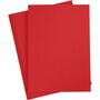 Karton - Hobbykarton - Rood - Kerstrood - DIY - Knutselen - A4 - 21x29,7cm - 180 grams - Creotime - 20 vellen