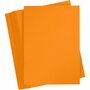 Karton - Hobbykarton - Oranje - Mandarijn - DIY - Knutselen - A4 - 21x29,7cm - 180 grams - Creotime - 100 vellen