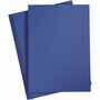 Karton - Hobbykarton - Blauw - Middernachtblauw - DIY - Knutselen - A4 - 21x29,7cm - 180 grams - Creotime - 20 vellen