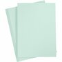 Karton - pastel groen - A4 - 21x29,7cm - Creotime - 210 grams - 10 vellen