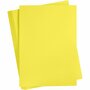 Geel Karton 180 Grams - Felgeel A2 Karton - Hobbykarton - Stevig Papier - A2 Papier 180 grams - Knutselpapier Knutselkarton - 42x59,4 cm - 100 Vellen