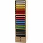 Karton & Opslagkast, diverse kleuren, H: 100 cm, A4, 210x297 mm, 180 gr, 1 set