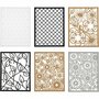 Kartonblok A6 200 Grams - Zwart Naturel Grijs Wit Karton - Stevig Knutselpapier - DIY Kartonblok - A6 Formaat 104x146 mm - 24 Vellen