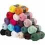 Katoengaren, diverse kleuren, afm 8/4, L: 170 m, Inhoud kan variëren , 20x50 gr/ 1 doos