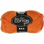 Katoengaren Oranje - Haken & Breien - 100% Katoen Garen - Gecertificeerd Garen - Handwerk Garen - Kleurvast Garen - Milieuvriendelijk Garen - L 170 m - 50 gr - 1 Bol