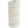 Dun Katoenkoord Naturel - Hobby Macramé Koord - Fijn Getwijnd Koord voor Sieraden Maken, DIY Knutselprojecten & Decoratie - 315 m - 1 mm Dikte - 220 gr