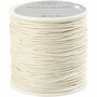 Katoenkoord - Waxed Koord - Zwart - DIY Haken En Macrame - Decoratief Koord Voor Creatieve Projecten - Diameter 1mm - Lengte 40m - 1 Rol