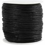 Zwart Waxkoord - Extra Sterk Katoentouw - Stevig DIY Koord voor Sieraden, Haken & Knutselen - Hoge Kwaliteit Macramé Touw - 0,6 mm Dikte - 100 m Rol