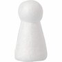 Piepschuim Kegel - Kegelvormig Figuur - Styropor Kegels - Kegelvorm Piepschuim - Puntvorm Voor Decoratie, Knutselen En Versieren - Kerstboom Vorm - Wit - Hoogte: 5,5cm - Dia: 3,3cm - 25 Stuks