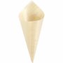Kegel - Kegelvorm Grenen Hout voor Knutselprojecten - DIY Kegel Hout - Kegelvormige Decoratie - Kegel Lijf voor Hobbydecoratie - 18,5x7 cm - 12 Stuks