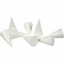 Piepschuim Kegel - Kegelvormig Figuur - Styropor Kegels - Kegelvorm Piepschuim - Puntvorm Voor Decoratie, Knutselen En Versieren - Kerstboom Vorm - Wit - Hoogte: 11cm - Dia: 5,5cm - 50 Stuks