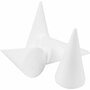 Piepschuim Kegel - Kegelvormig Figuur - Styropor Kegels - Kegelvorm Piepschuim - Puntvorm Voor Decoratie, Knutselen En Versieren - Kerstboom Vorm - Wit - Hoogte: 14,5cm - Dia: 6cm - 25 Stuks